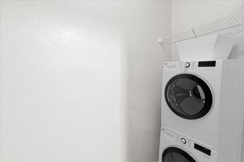 Stackable washer/dryer included with a1 floor plans